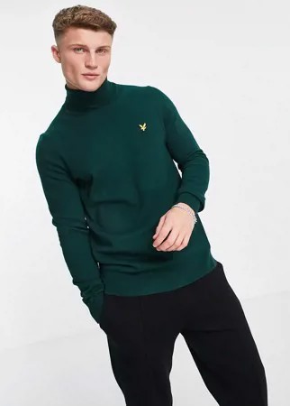 Зеленая водолазка Lyle & Scott-Зеленый