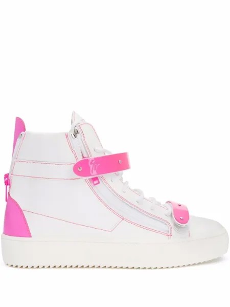 Giuseppe Zanotti высокие кеды Coby, белый