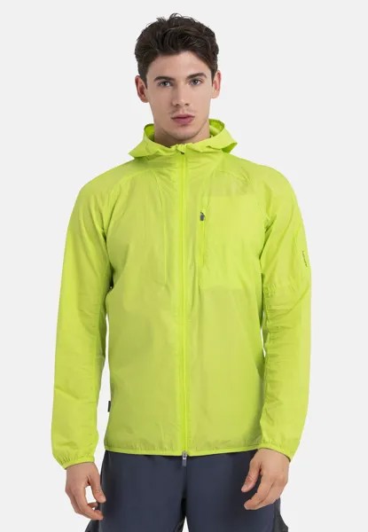 Ветровка NATURAL SHELL+ WINDBREAKER Icebreaker, флуоресцентный зеленый