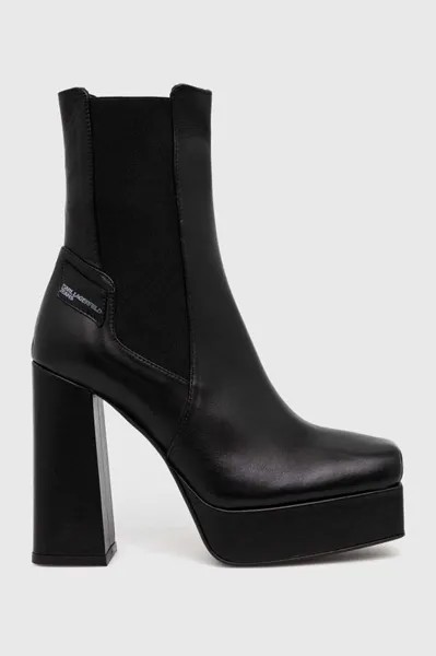 Кожаные ботинки челси STAK HEEL II Karl Lagerfeld Jeans, черный