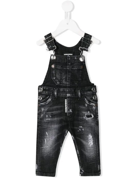 Dsquared2 Kids комбинезон с эффектом потертости