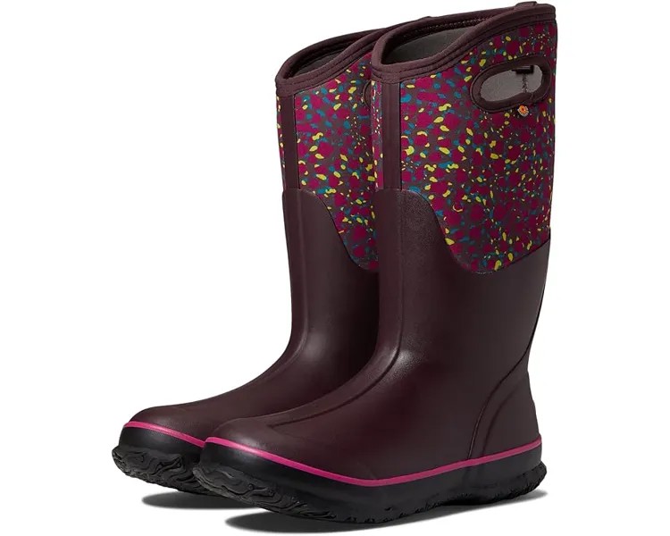 Ботинки Bogs Classic Tall Animal, цвет Burgundy Multi