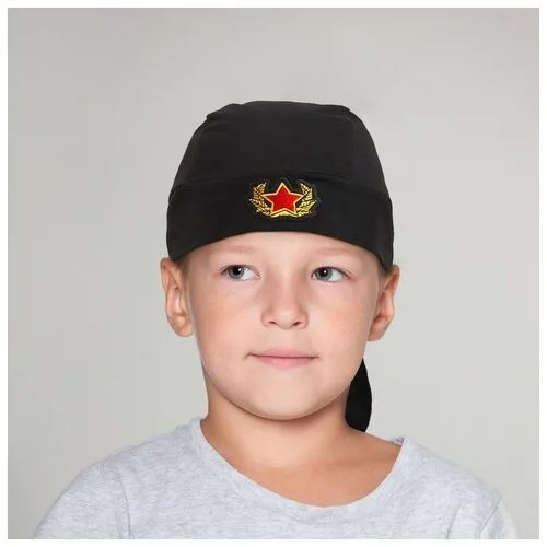 Страна Карнавалия Бандана, цвет чёрный, обхват головы 54-58 см