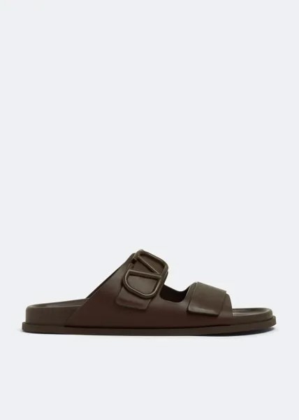 Сандалии VALENTINO GARAVANI VLogo Signature sandals, коричневый