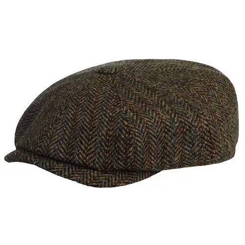 Кепка восьмиклинка STETSON арт. 6840527 HATTERAS HARRIS TWEED (коричневый), Размер:61