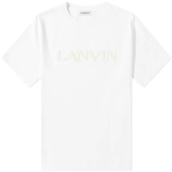 Футболка Lanvin Tonal Embroidered Logo Tee