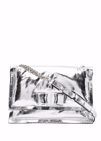 Salvatore Ferragamo сумка на плечо с эффектом металлик