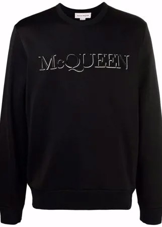 Alexander McQueen толстовка с вышитым логотипом