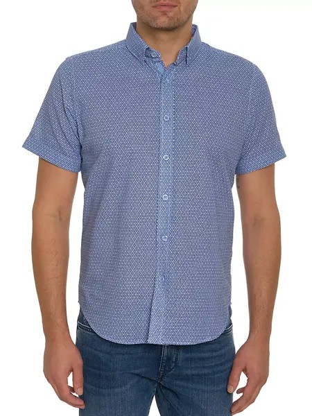 Рубашка Farina с короткими рукавами Robert Graham, синий