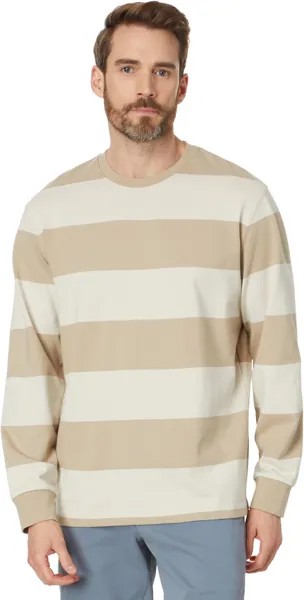 Футболка AG Jeans Wade Long Sleeve Crew, цвет Dry Dust/Pebble Creek