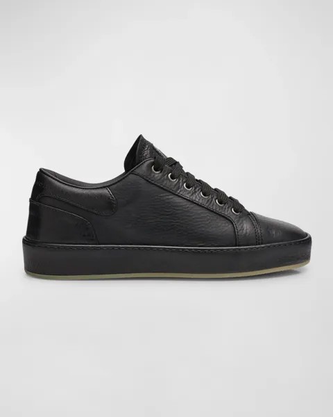 Мужские кожаные низкие кеды Norbel Giuseppe Zanotti, цвет Nero