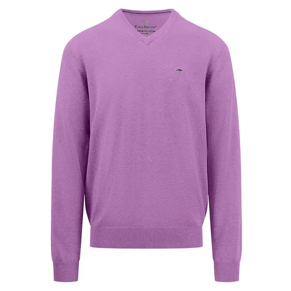 Свитер Fynch Hatton 1413211 V Neck, фиолетовый
