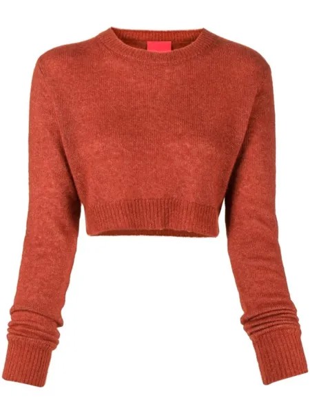 Укороченный кашемировый джемпер Como Cashmere In Love, красный