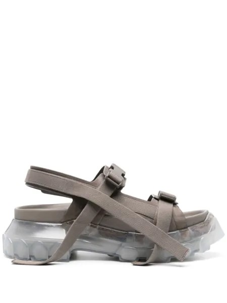 Rick Owens сандалии Tractor на массивной подошве, нейтральный цвет