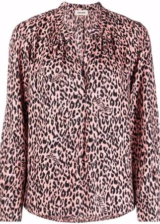 Zadig&Voltaire блузка с леопардовым принтом