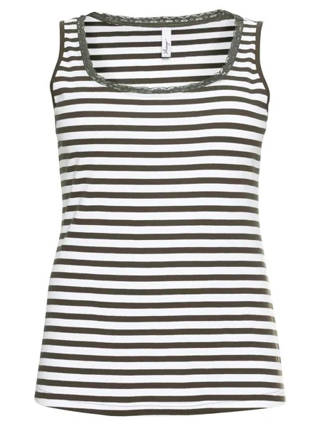 Топ Sheego, цвет Olive/White