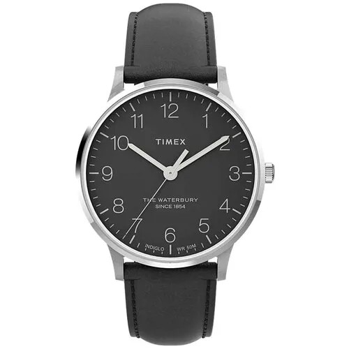 Наручные часы TIMEX Waterbury 65798, черный, серебряный
