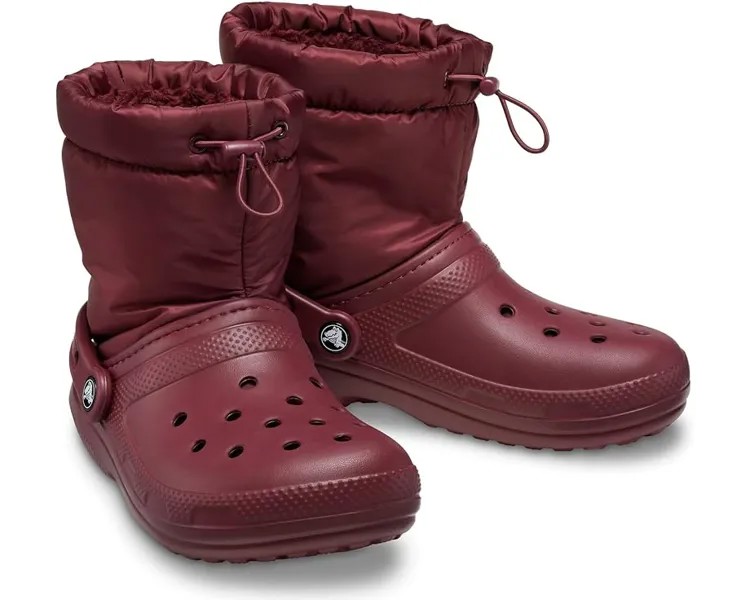 Ботинки Crocs Classic Lined Neo Puff Boot, цвет Garnet