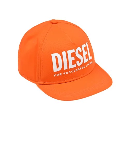 Оранжевая бейсболка с логотипом Diesel детская