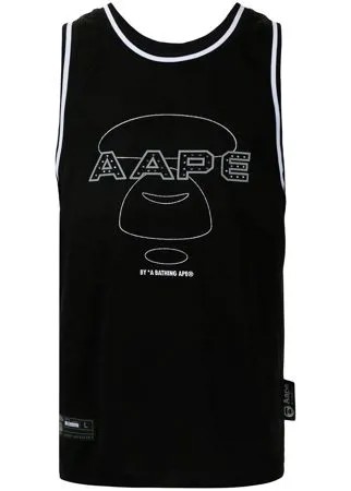 AAPE BY *A BATHING APE® топ без рукавов с логотипом