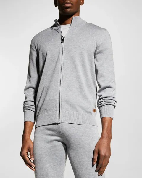 Мужская спортивная куртка на молнии во всю длину Corneliani, цвет Grey
