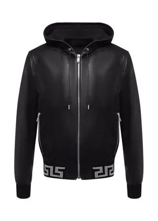 Кожаный бомбер Versace