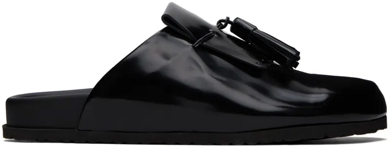 MSGM Черные тапочки с кисточками
