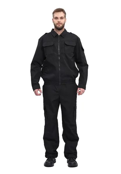 Костюм рабочий мужской Ursus КОС442-ЧЕРНЫЙ черный 48-50 RU, 182-188 см