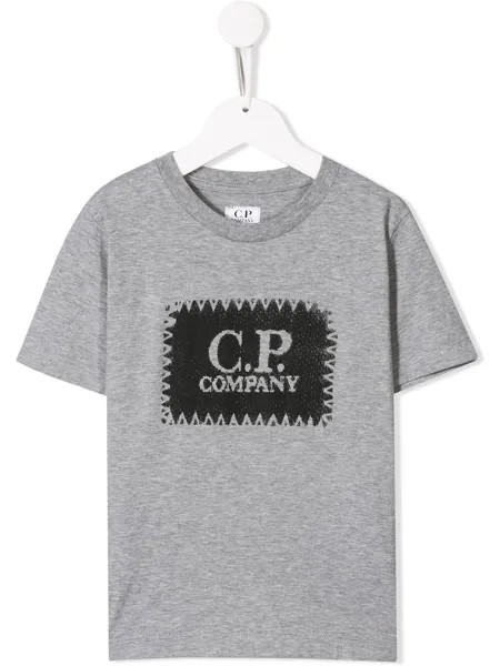 C.P. Company Kids футболка с нашивкой-логотипом