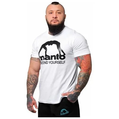 Футболка Manto, размер XL, белый, черный