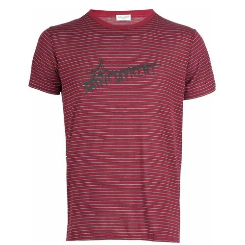 Футболка SAINT LAURENT Бордовый