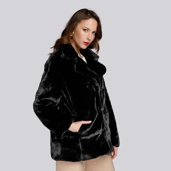 Кожаная куртка Wittchen Wittchen synthetic fur coat, черный