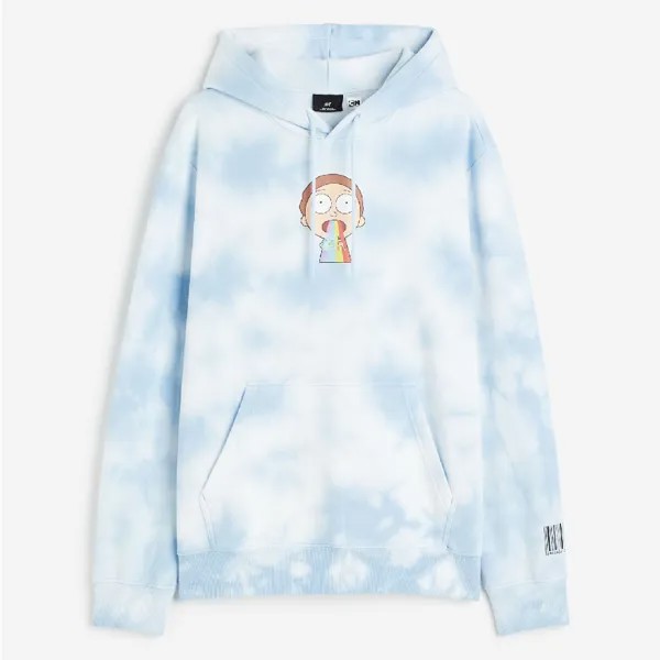 Толстовка H&M Regular Fit Rick and Morty, голубой