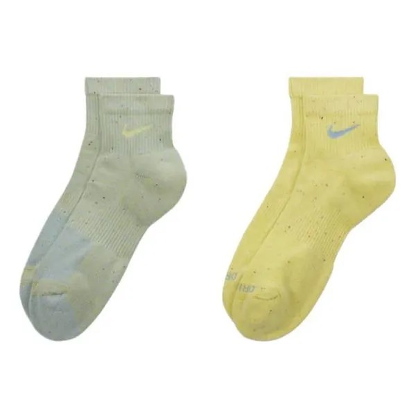 Носки Nike Everyday Plus Cushioned Training Ankle Socks 'Green Yellow', мультиколор