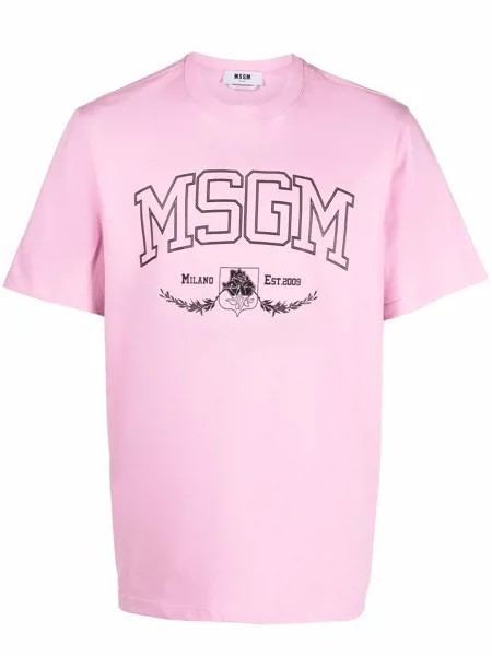 MSGM футболка Est. 2009 с логотипом