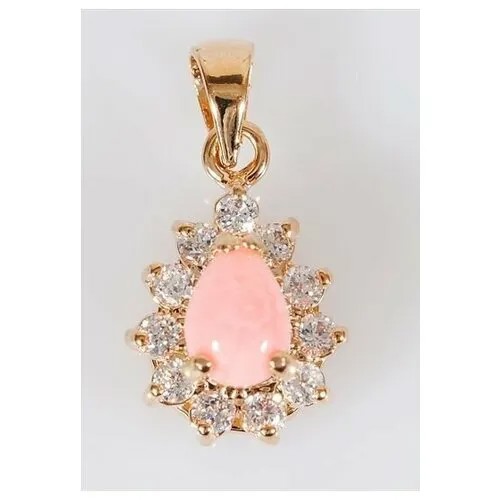 Подвеска Lotus Jewelry, коралл, розовый