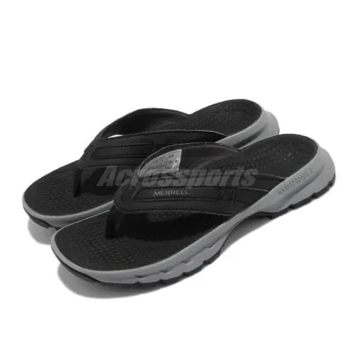 Merrell Cedrus Flip 3 Черные женские шлепанцы с ремешками на шлепанцах Тапочки J036392