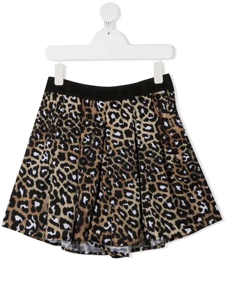 Msgm Kids шорты с леопардовым принтом