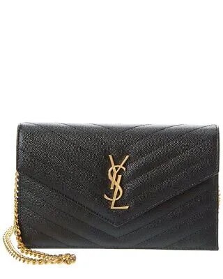 Saint Laurent Cassandre Matelasse Кожаная Сумка Женская Черная
