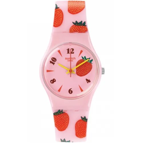 Наручные часы swatch, розовый