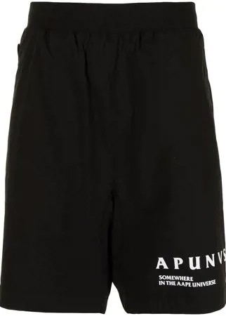 AAPE BY *A BATHING APE® спортивные шорты с графичным принтом