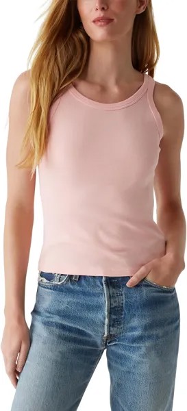 Топ Michael Stars Cassie Thin Binded Tank, цвет Grapefruit