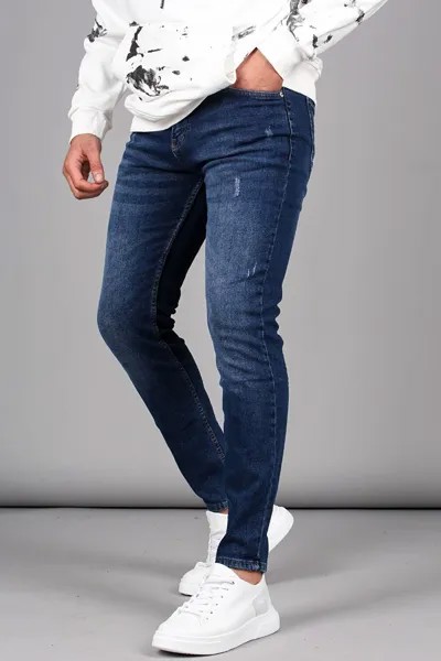 Синие узкие мужские джинсы Slim Fit 6329 MADMEXT