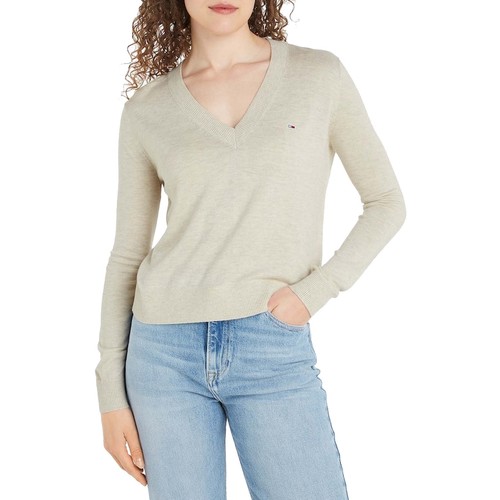 Пуловер Tommy Jeans, размер L, , бежевый