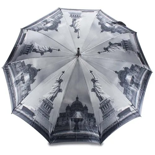 Женский зонт трость «City» 716 Light Grey