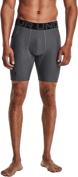 Шорты с бронёй Heatgear Under Armour, цвет Carbon Heather/Black
