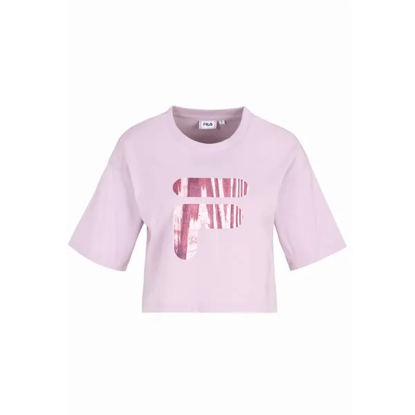 Кардиган Fila Bothel Cropped Graphic Tee, розовый
