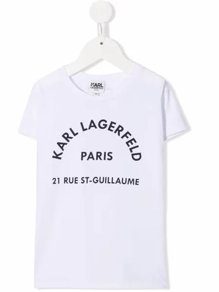 Karl Lagerfeld Kids футболка с логотипом