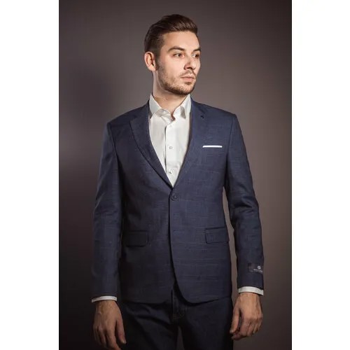 Пиджак GENTLEMAN, размер 52, синий