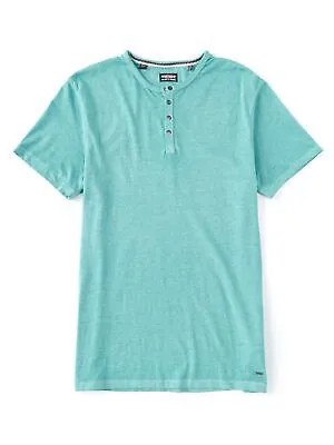 BUFFALO Мужская Зеленая Рубашка С Круглым Вырезом Классического Покроя Джерси Henley Рубашка M